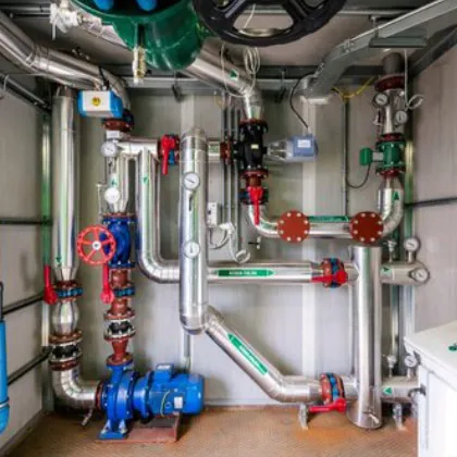 Heatmax utility piping during quality inspection